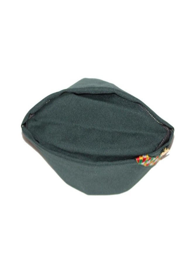 MIKONIKO Uttarakhand Pahadi Topi/Cap,Brahmakamal Uttarakhand Topi, Himachali Cap (Green Cotton) - Image 3